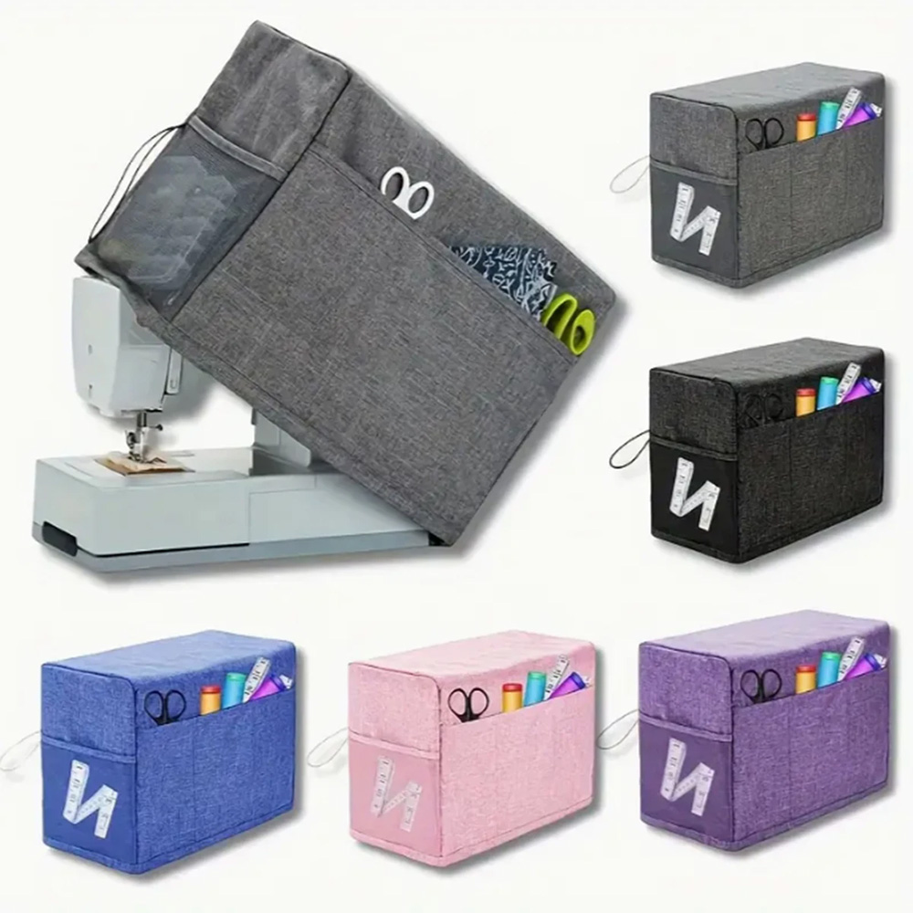 Textile Sewing Machine - Penutup Mesin Jahit Universal dengan Saku