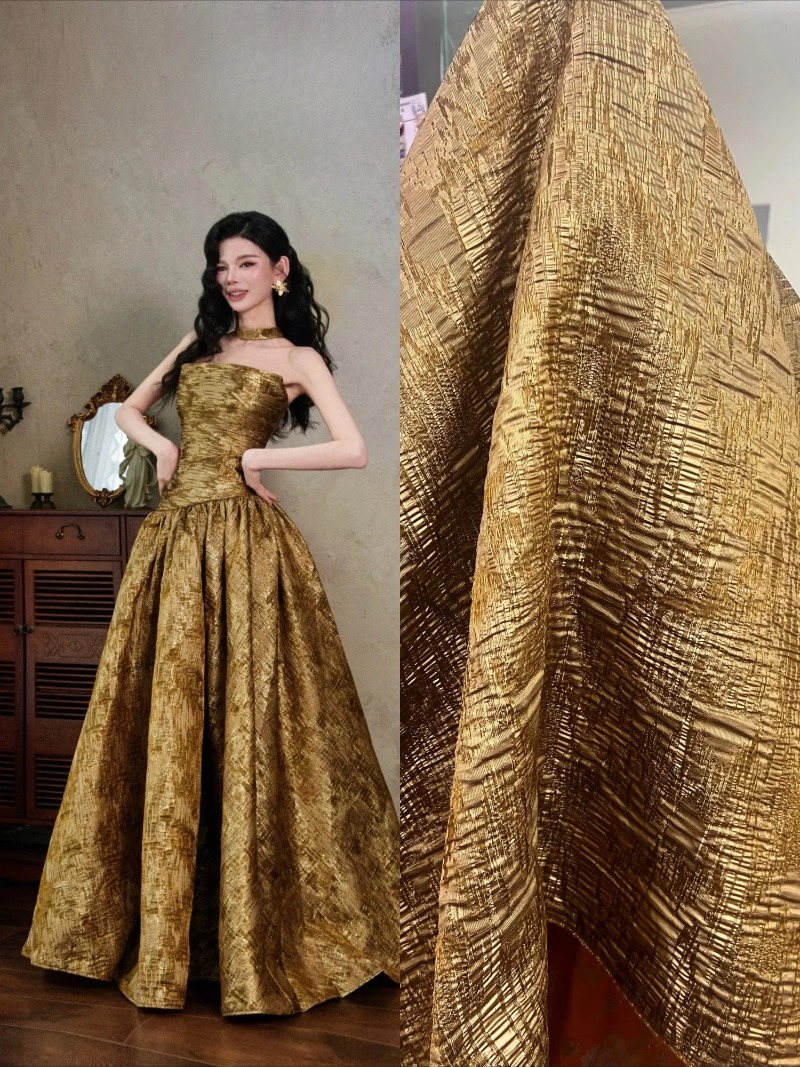 Kain Jacquard Bertekstur Cokel - Vintage Sewing Textile ulasan dan harga